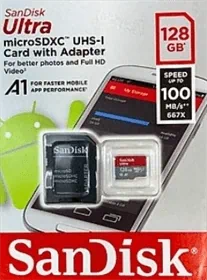 כרטיס זיכרון מיקרו SD בנפח 128GB